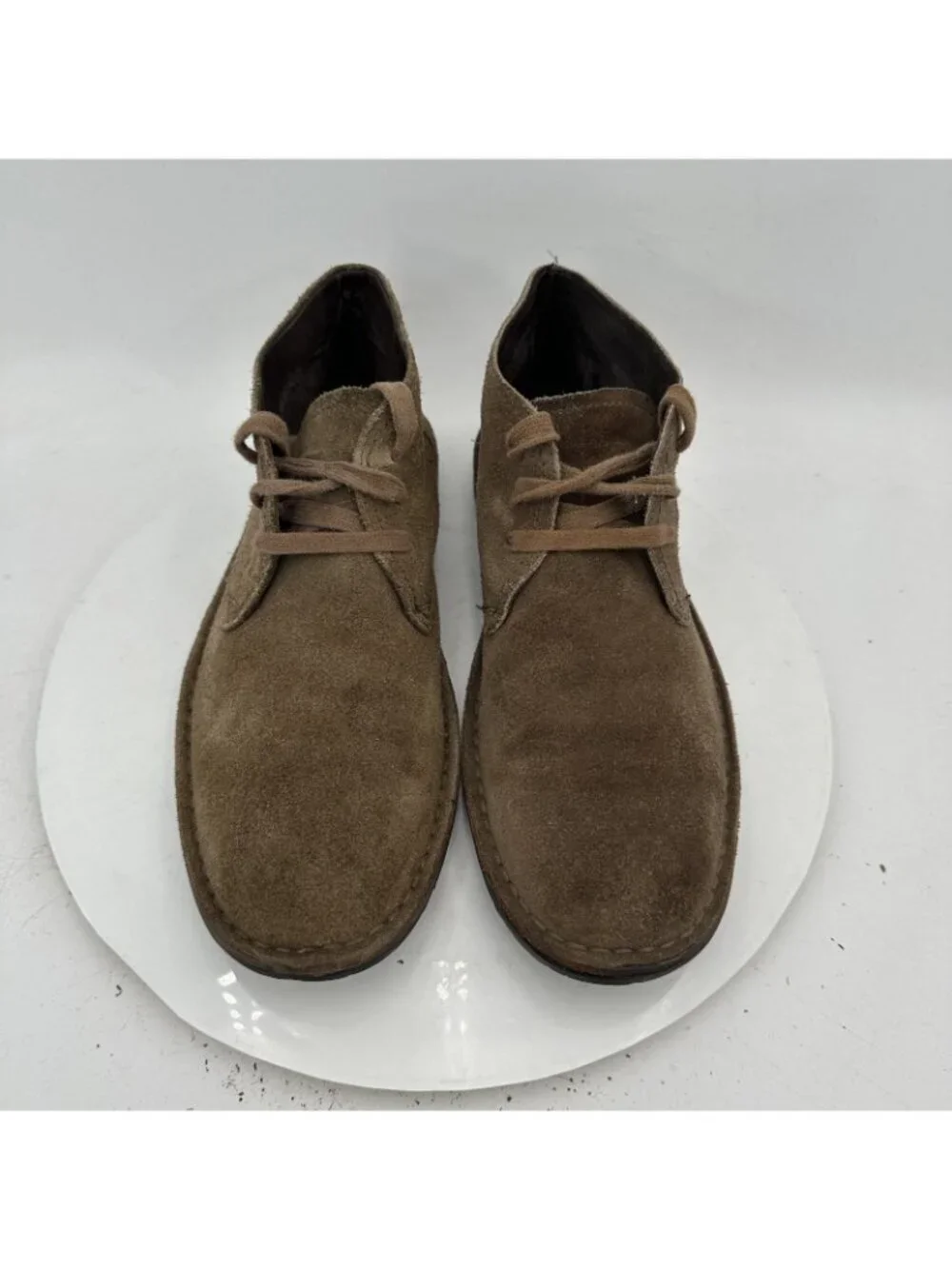 John Varvatos Men Size 8.5M Brown Suede Ankle Lace Up Chukka Boot